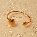 Geometric Open Bracelet Stainless Steel Plated Waterproof Jewelry for Women