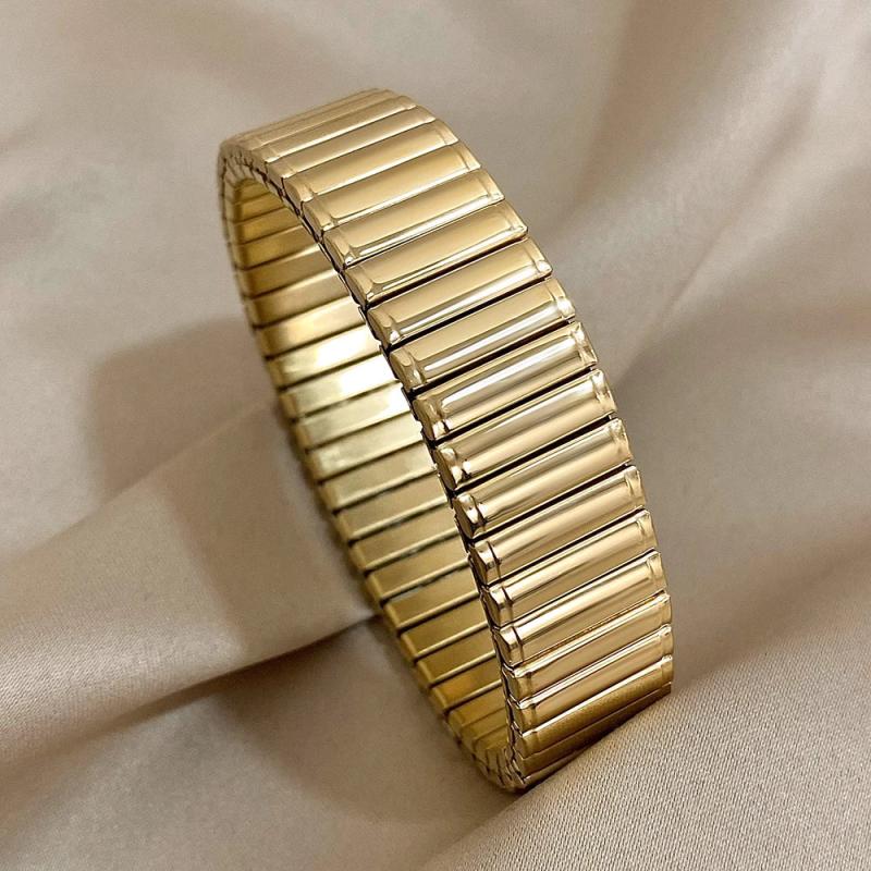 Waterproof Stainless Steel Watch Band Chain Wide Bracelet