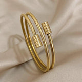Waterproof Stainless Steel Watch Band Chain Wide Bracelet