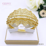 18K Plated Copper Bangle Bracelet Wedding Gift