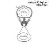 Vintage Silver Leaf Tassel Upper Arm Bracelet Chain Charm Women