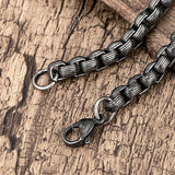 Men Vintage Punk Hip Hop Bracelet Stainless Steel Wristband