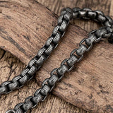 Men Vintage Punk Hip Hop Bracelet Stainless Steel Wristband