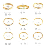 Boho Evil Eye Stainless Steel Bangles for Women