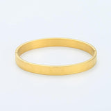 Retro Vintage Stainless Steel Bracelet Roman Numeral Couple Bangle