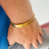 Retro Vintage Stainless Steel Bracelet Roman Numeral Couple Bangle