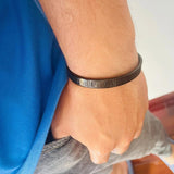Retro Vintage Stainless Steel Bracelet Roman Numeral Couple Bangle