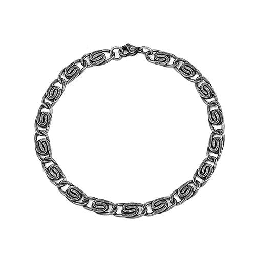 Men's Retro Vintage Woven Bracelet Stainless Steel Bangle