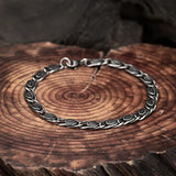 Men's Retro Vintage Woven Bracelet Stainless Steel Bangle