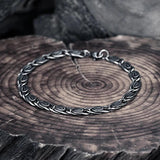 Men's Retro Vintage Woven Bracelet Stainless Steel Bangle