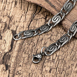 Men's Retro Vintage Woven Bracelet Stainless Steel Bangle