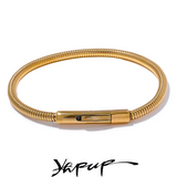 316 Stainless Steel Chain Bracelet Bangle 18K PVD Plated Daily Jewelry Gift