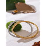 316 Stainless Steel Chain Bracelet Bangle 18K PVD Plated Daily Jewelry Gift