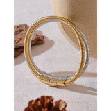 316 Stainless Steel Chain Bracelet Bangle 18K PVD Plated Daily Jewelry Gift