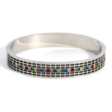 Colorful Cubic Zirconia Stainless Steel Bracelet Charms Women