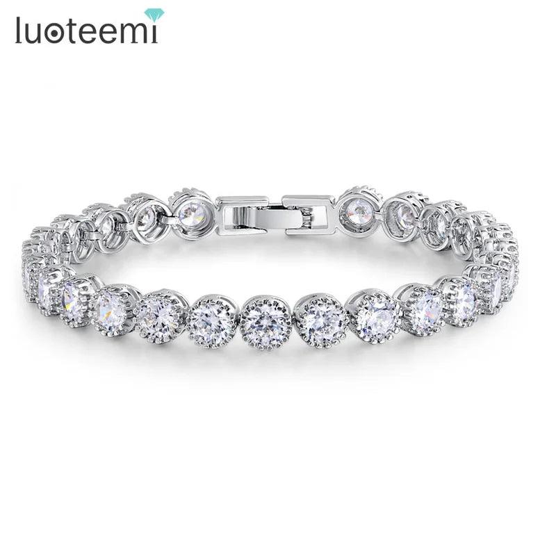 CZ Tennis Bracelets for Women Girl Wedding Decoration
