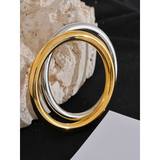 65mm Waterproof Stainless Steel Big Bangle Statement Jewelry