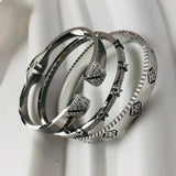 Stainless Steel Bracelets Golden Love Crystal Wedding