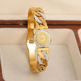 Butterfly Coin Stainless Steel Bangles Bracelets for Women