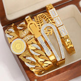 Butterfly Coin Stainless Steel Bangles Bracelets for Women