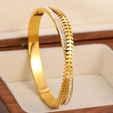 Butterfly Coin Stainless Steel Bangles Bracelets for Women