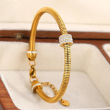 Butterfly Coin Stainless Steel Bangles Bracelets for Women