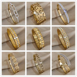 Stylish Stainless Steel Elastic Metal Bracelets Unisex Gift