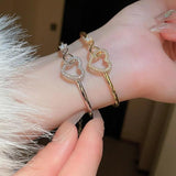 Square Hollow Bracelet for Women, Elegant Jewelry
