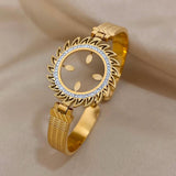 Stainless Steel Round Watch Band Bracelet