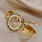 Stainless Steel Round Watch Band Bracelet