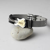Stainless Steel Guitar Mesh Bracelet Strap for Men