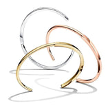 925 Silver Plated 18K Rose Open Bracelet