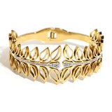 Crystal Zircon Heart Star Circle Bangle Bracelet - Women's Charm Jewelry