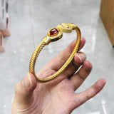Zircon Crystal Red Bangle Ladies Bracelet