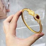 Zircon Crystal Red Bangle Ladies Bracelet