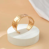Metal Open Cuff Bracelet for Women African Bangles Nail Hand Jewelry