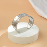 Metal Open Cuff Bracelet for Women African Bangles Nail Hand Jewelry
