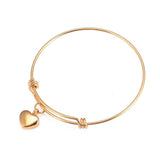 Heart Urn Bangle for Ashes Stainless Steel Bracelet with Funnel Kit