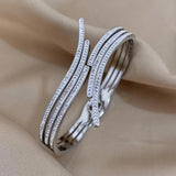 Geometric Full Rhinestone Bangles Bracelets for Women