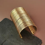 Metal Wire Cuff Bracelet for Women Statement African Bangle Jewelry