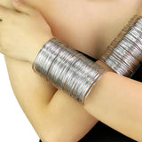 Metal Wire Cuff Bracelet for Women Statement African Bangle Jewelry