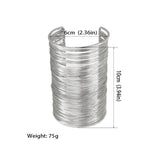 Metal Wire Cuff Bracelet for Women Statement African Bangle Jewelry