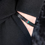 Hot Green Red Charm Bangles for Women Men Couple Stainless Steel Jewelry Gift