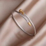 Punk Style Stainless Steel Knot Charm Bracelet for Women