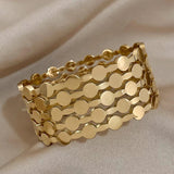 Retro Geometric Silver Cuff Bracelet Vintage Crown Bangle
