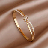 Stainless Steel Punk Style Charm Bracelet for Women