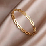 Stainless Steel Punk Style Charm Bracelet for Women
