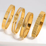 Zircon Stackable Stainless Steel Bangle Bracelet for Women