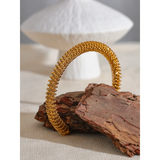 65mm Stainless Steel Round Hollow Cuff Bracelet Bangle Rust Proof Jewelry