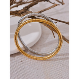 316l Stainless Steel Bracelet Bangle Silver Metal Rust Proof Wrist Jewelry